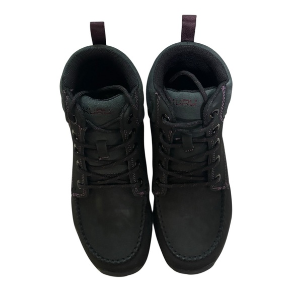 KURU Boots Womens 8.5 Jet Black Quest Ankle Hiking Trail Boots Nubuck Comfort - Picture 4 of 14